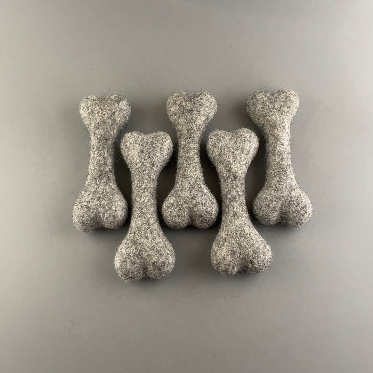 Handmade Wool Bone - ONE PIECE - choose color
