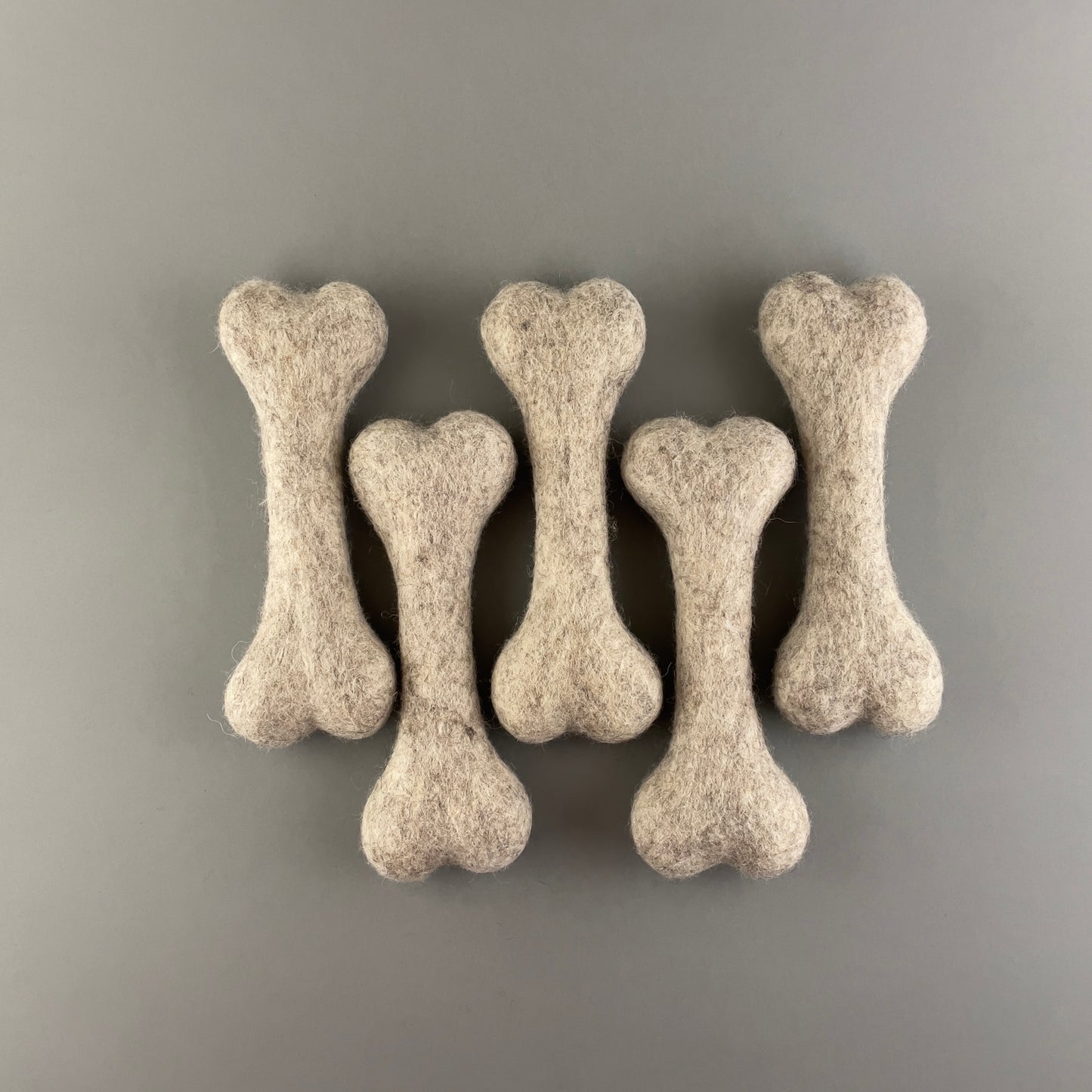 Handmade Wool Bone - ONE PIECE - choose color