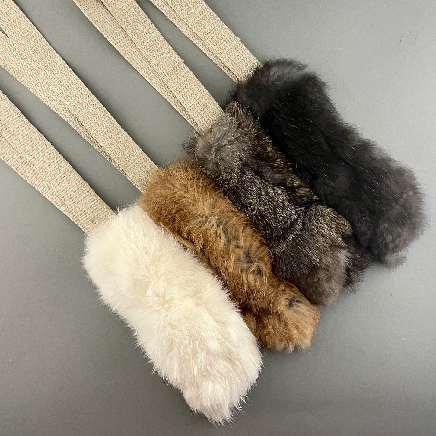 Dog Training Toy with Rabbit Fur