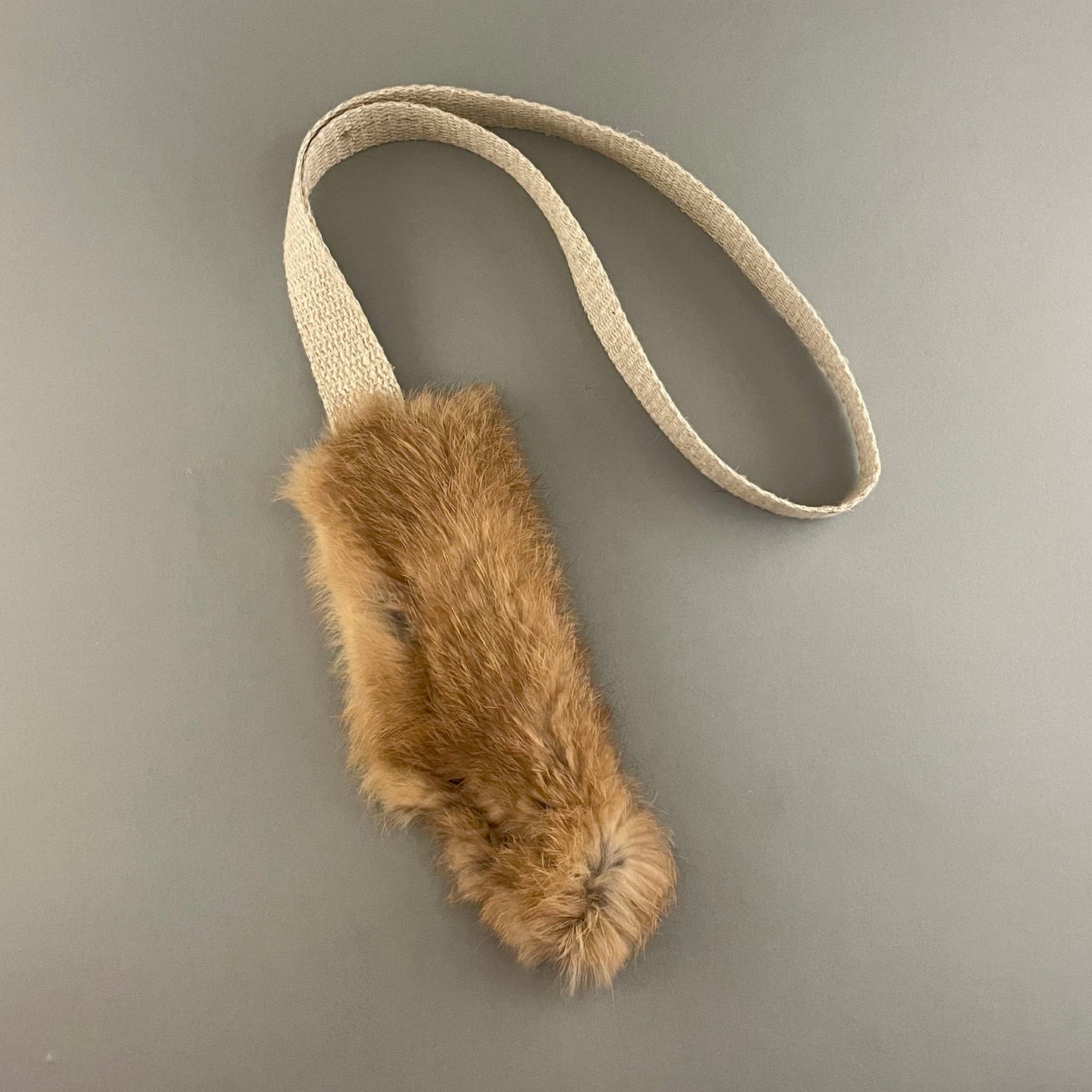 Dog Training Toy with Rabbit Fur
