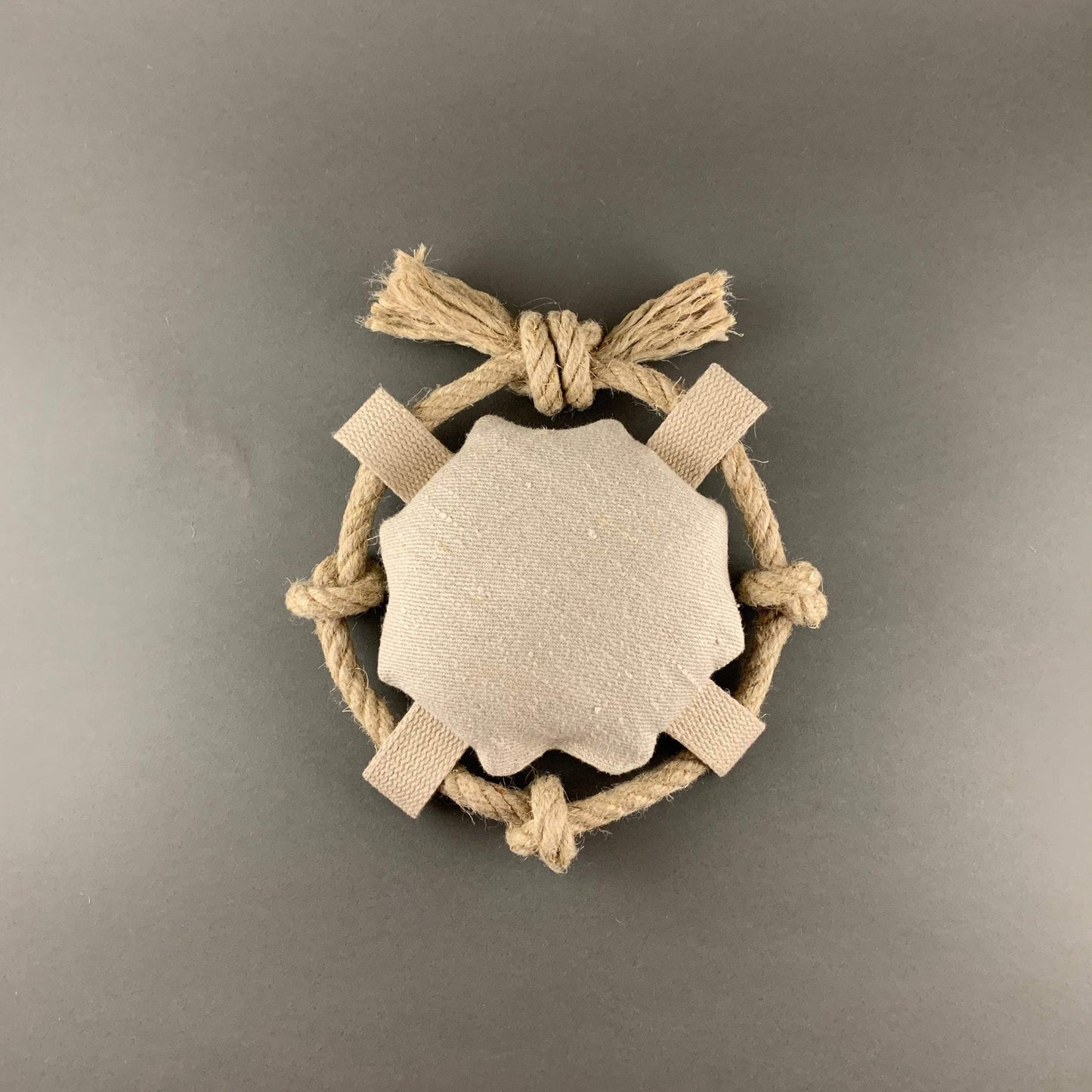 natural hemp dog fetch toy