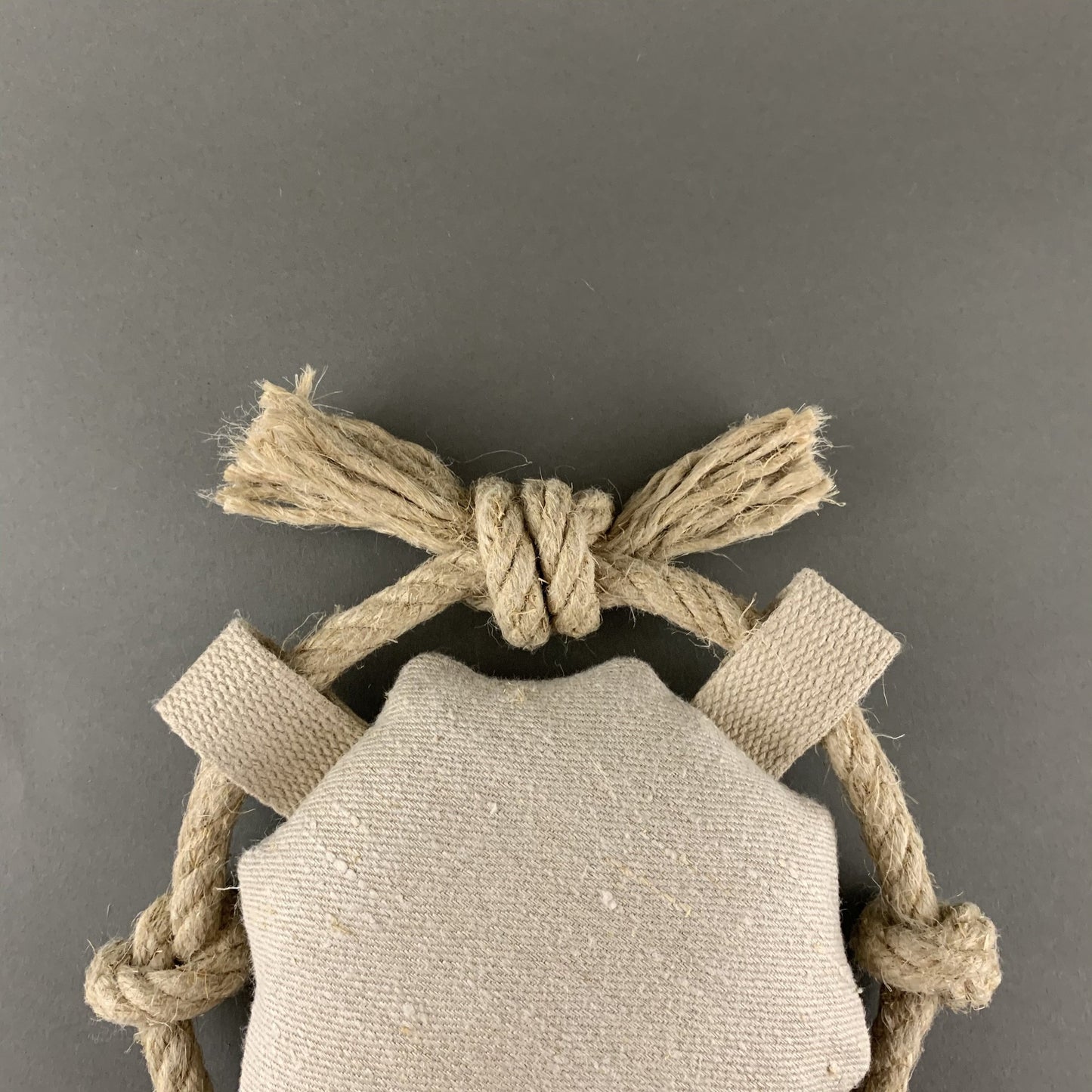 natural hemp rope and fabric in pet toys