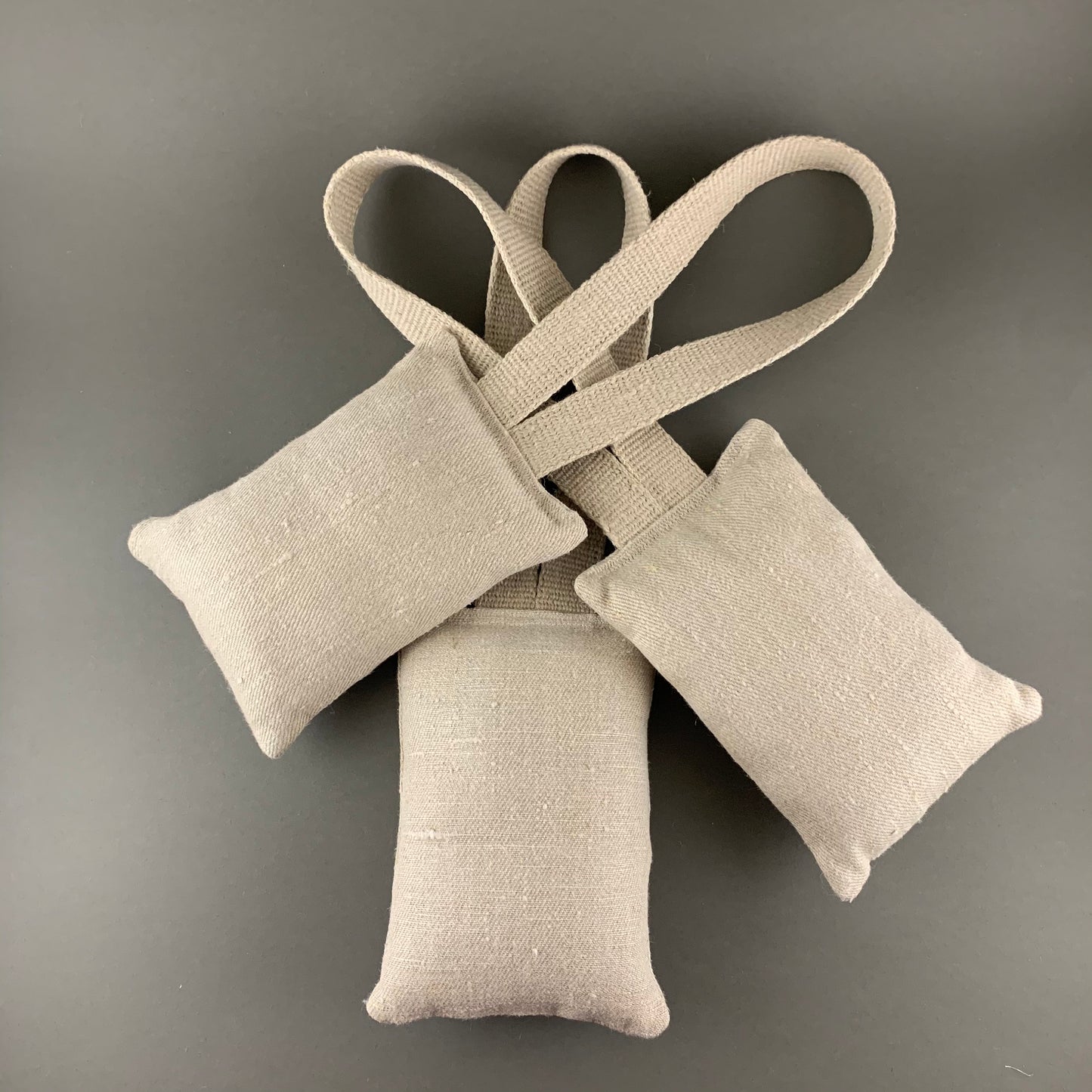 3 hemp dog toys