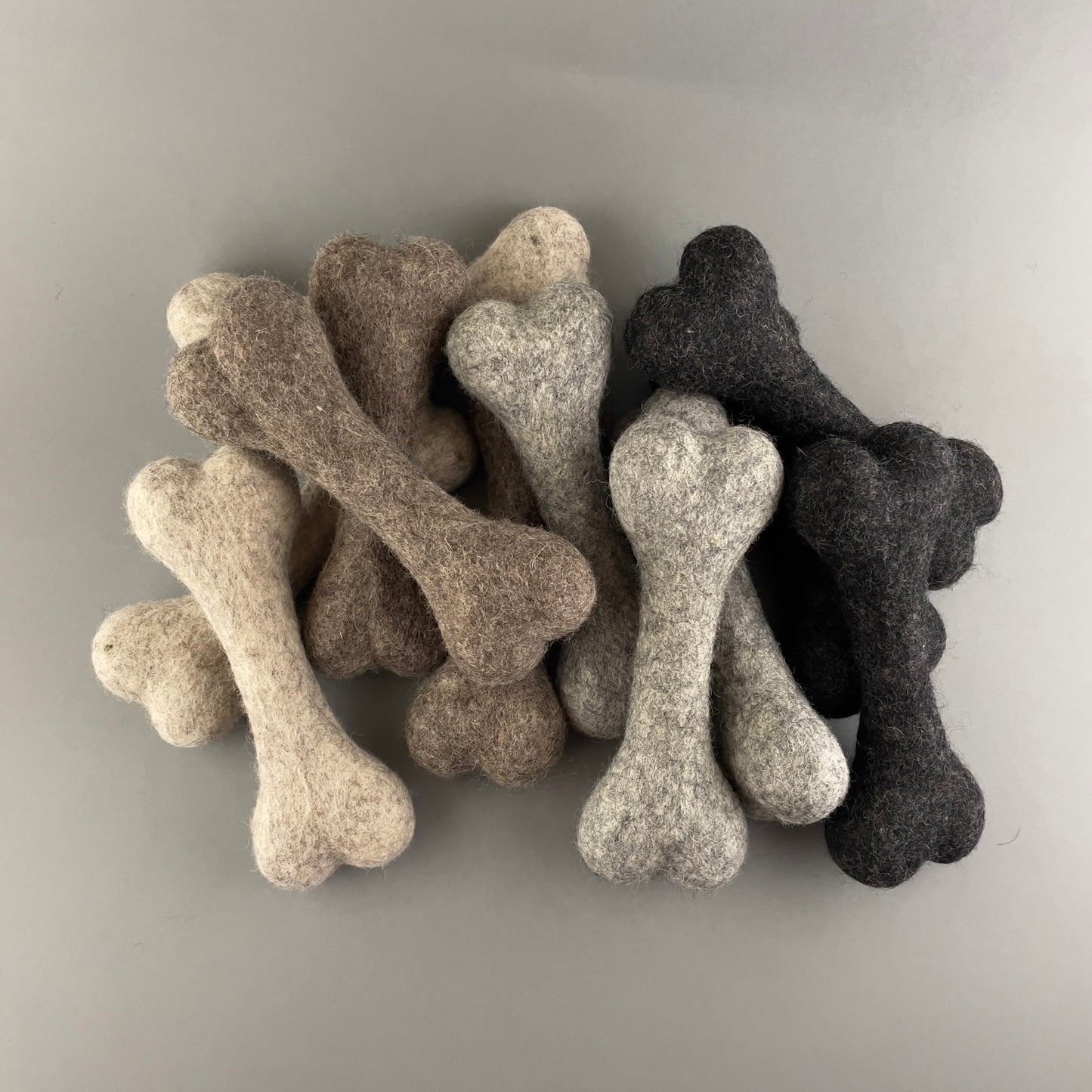 handmade dog wool bone