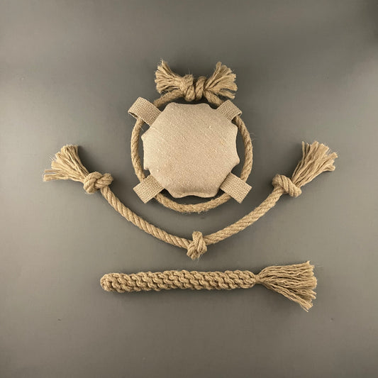 Triple Dog Toy Set, Puppy gift