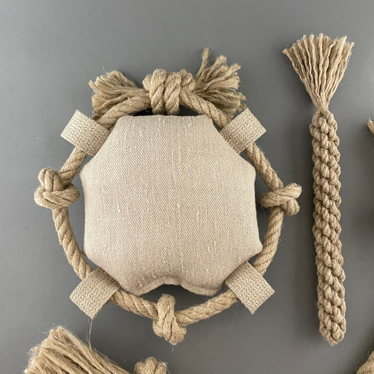 Fun and natural hemp toy set with three toys