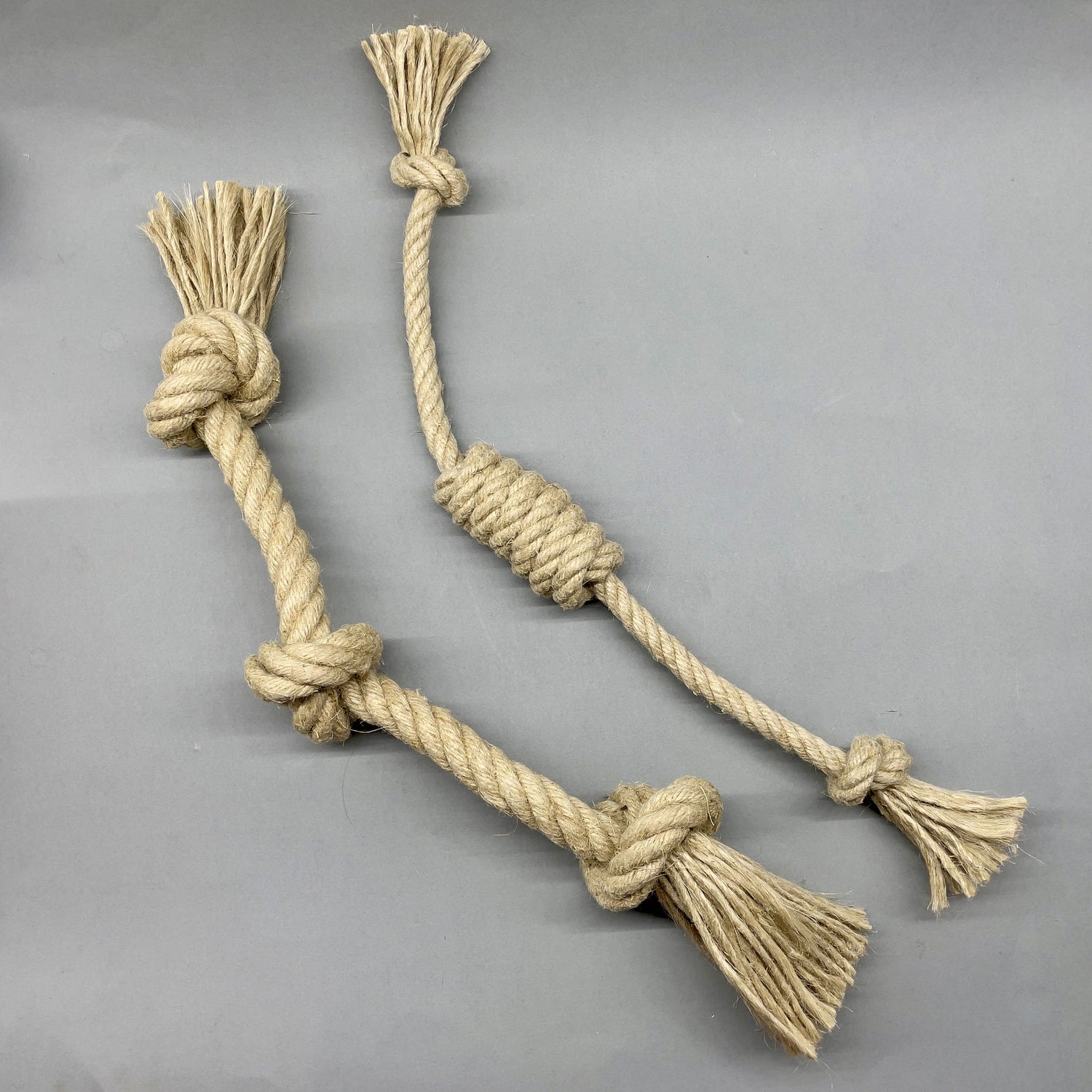 Hemp Rope Dog Toys (Triple Knot, Large)