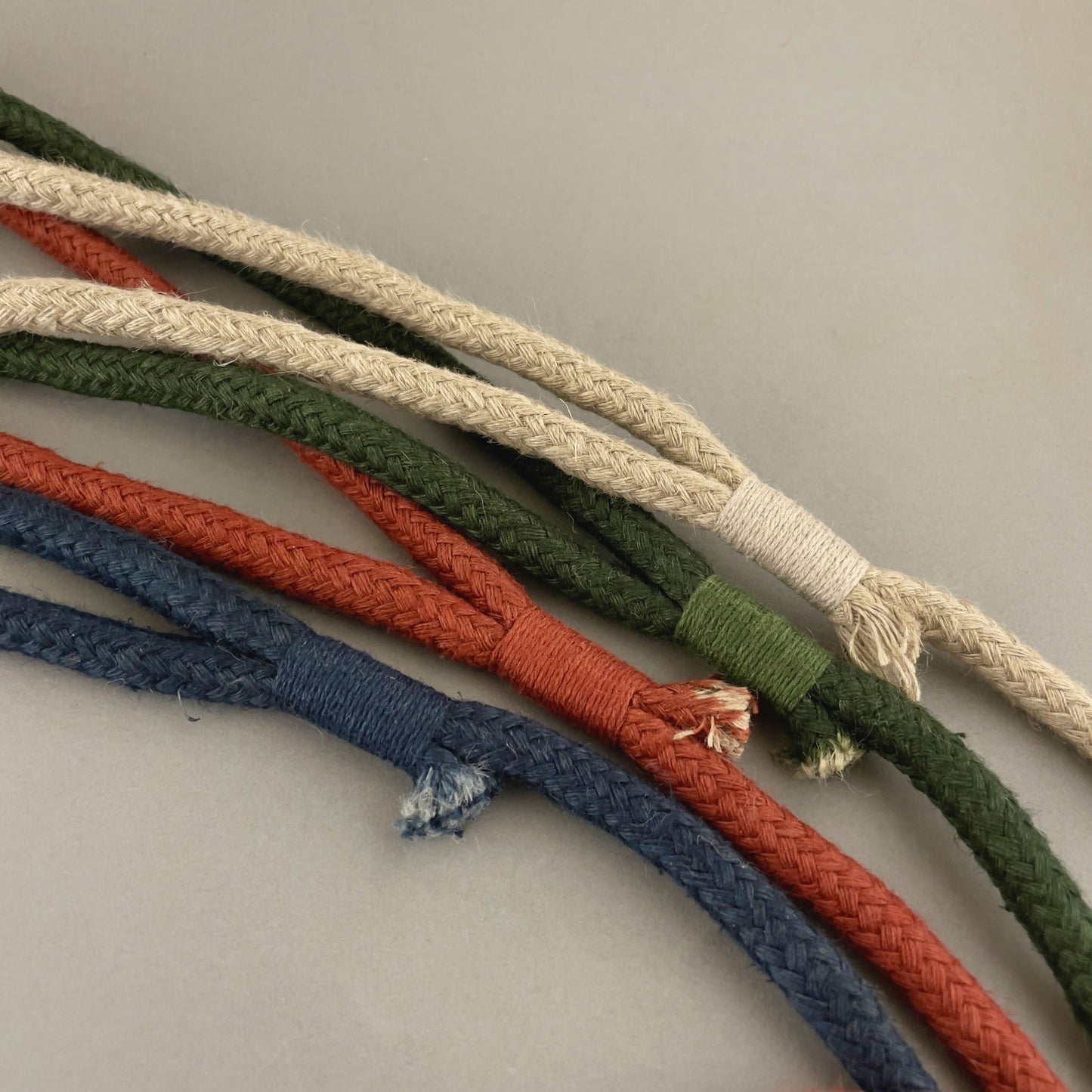 Hemp Slip Leash with Leather Stopper