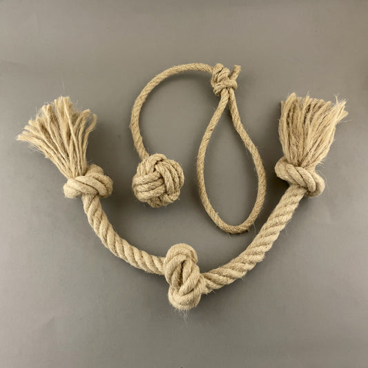 Natural Dog Toy Bundle - Monkey's Fist & Knots