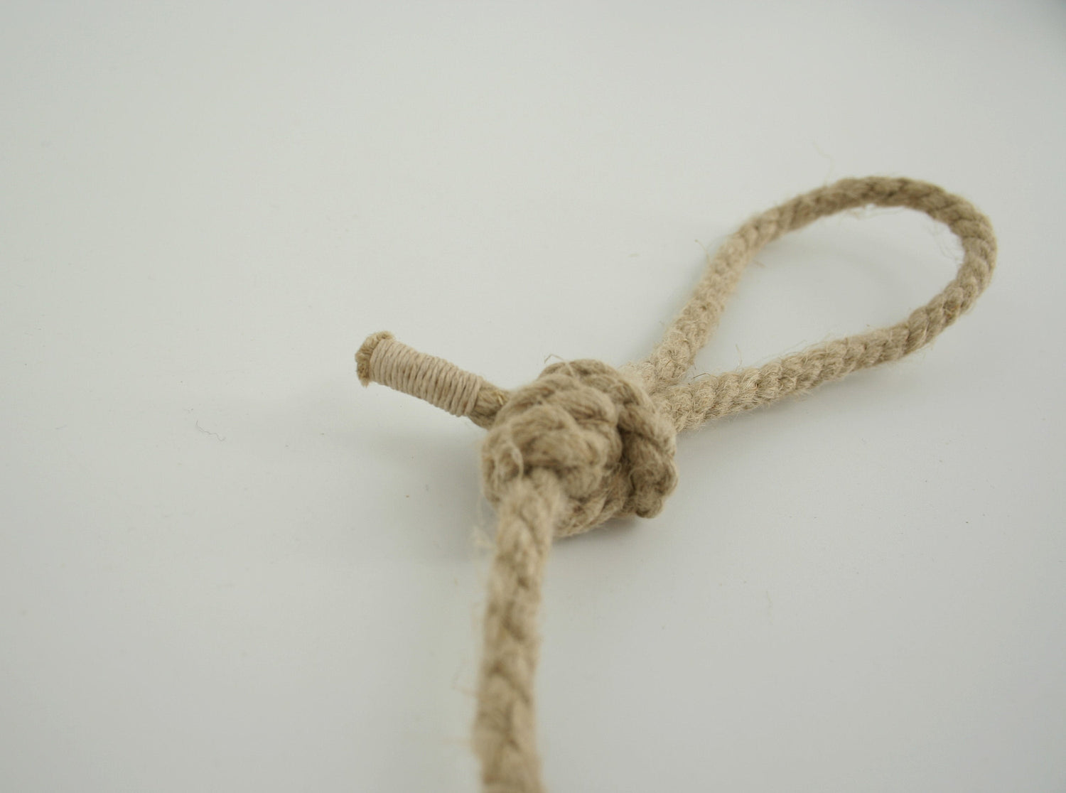 hemp rope slip knot dog toy