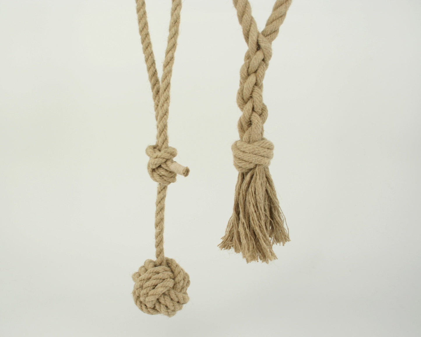 natural hemp rope dog toys