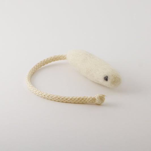 handmade wool mouse cat toy