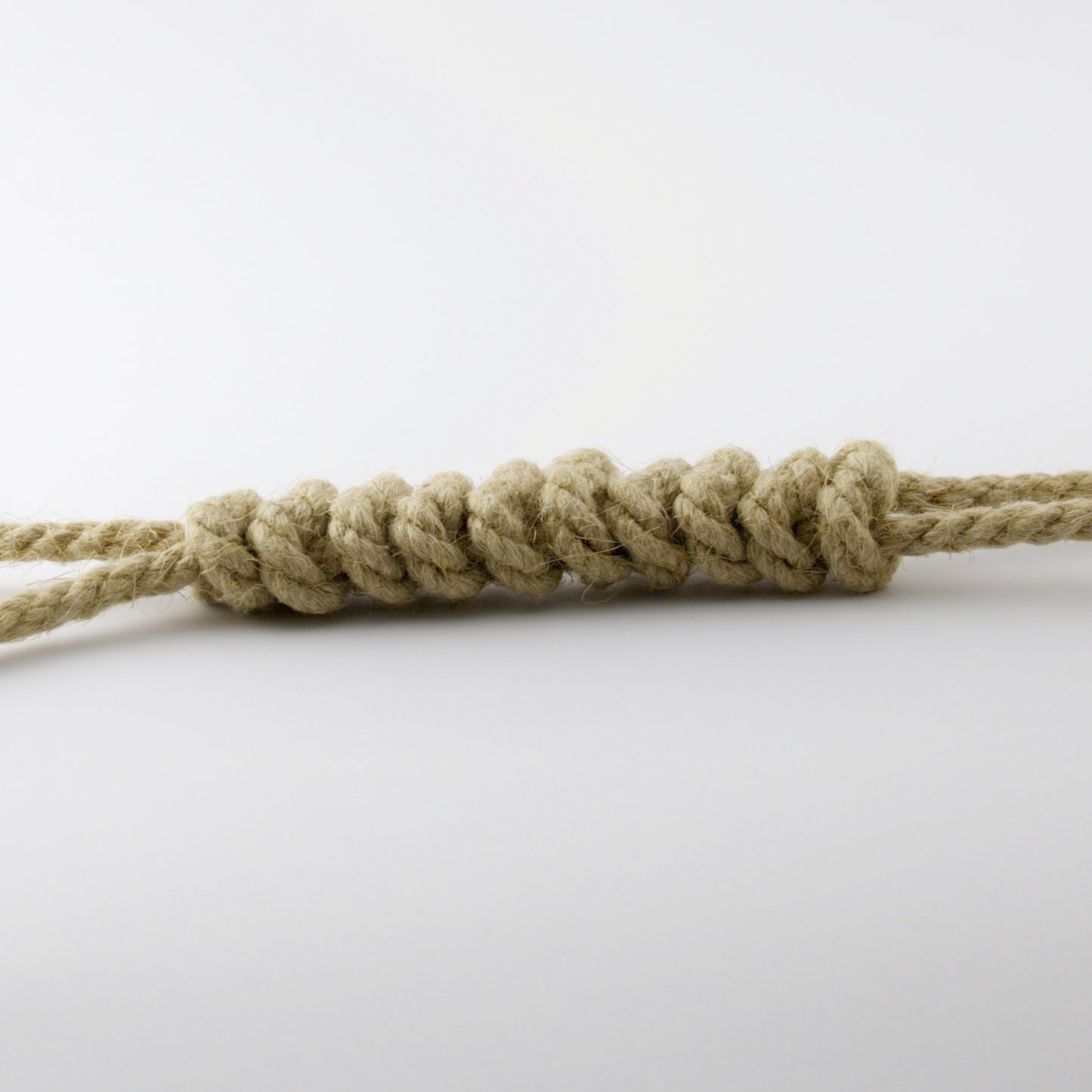 hemp rope knots dog toy