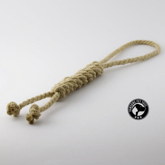 robust hemp rope dog toy