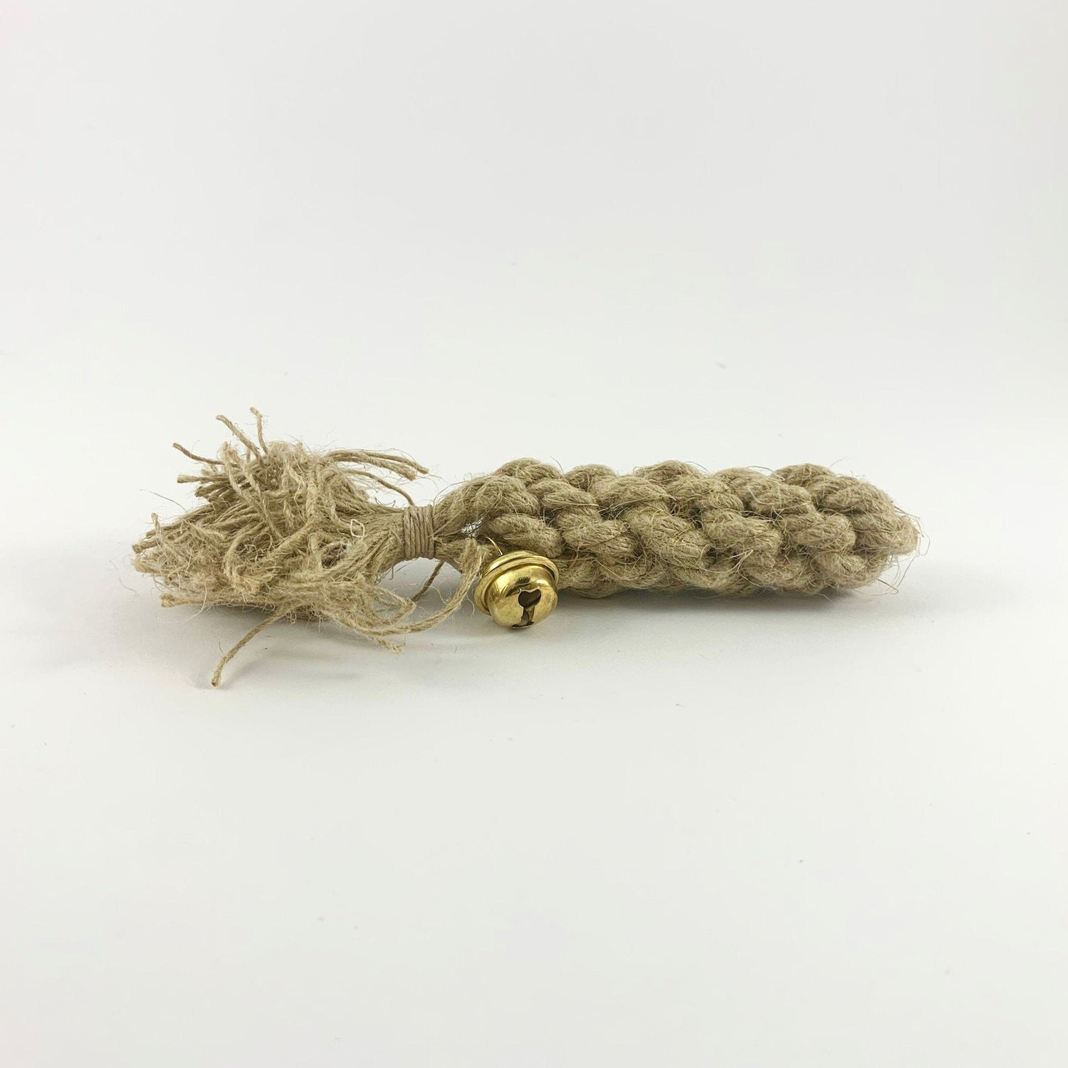 braided natural hemp rope cat toy great altenative