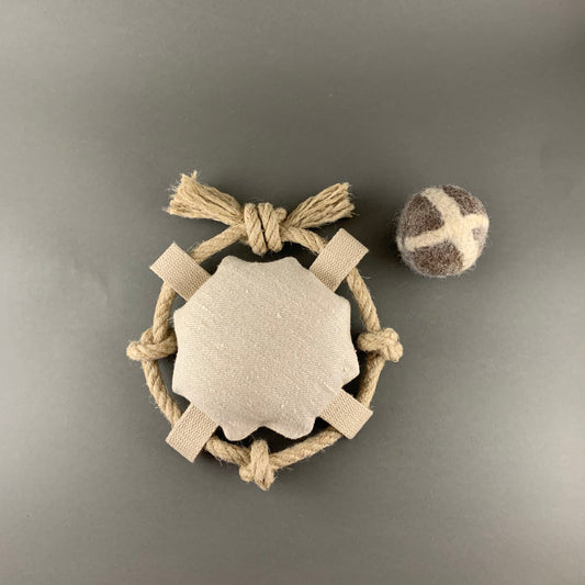 natural dog toy set