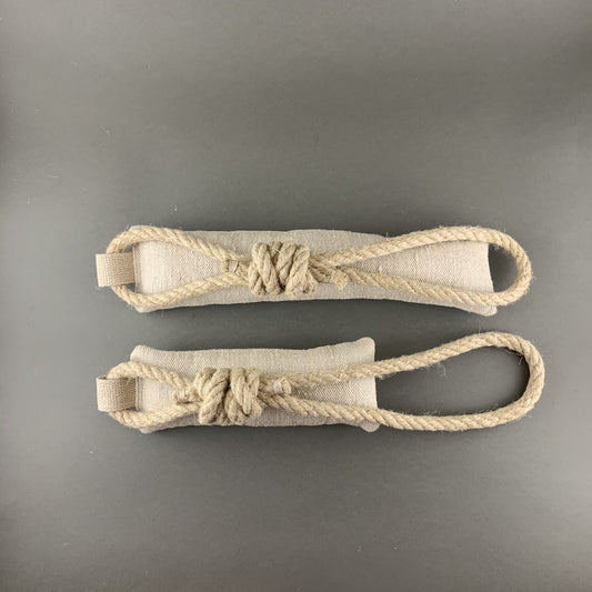 small and large dog training toys from hemp