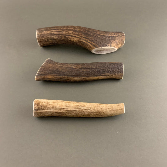 3 deer antler dog chews