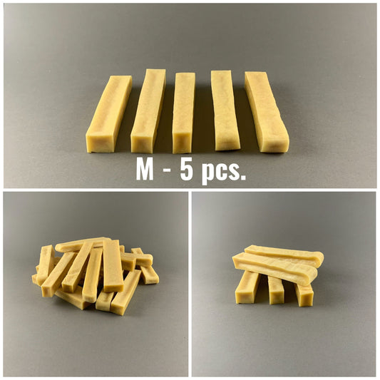 set of 5 natural medium size dog cheese